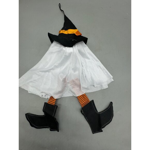 Halloween Witch ghost Hanging Decoration With Hat & Boots 22" white orange READ - Picture 6 of 7